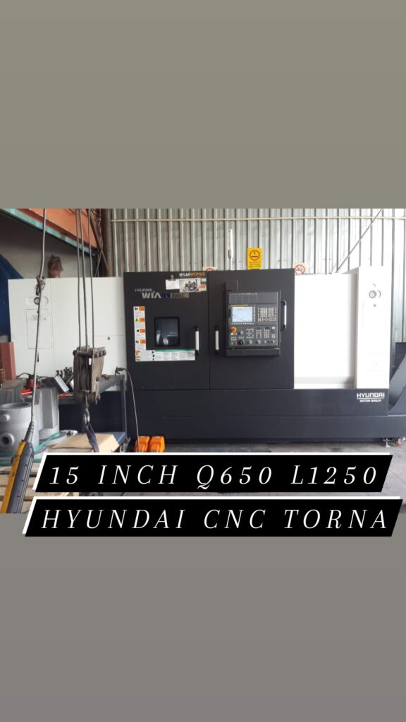 15 INCH Q650 L1250 HYUNDAI CNC TORNA